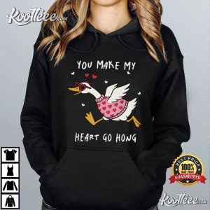 You Make My Heart Go Hong Goose Valentines Day T-Shirt You Make My Heart Go Hong Goose Valentines Day T Shirt (4)