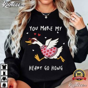 You Make My Heart Go Hong Goose Valentines Day T-Shirt You Make My Heart Go Hong Goose Valentines Day T Shirt (1)
