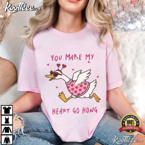 You Make My Heart Go Hong Goose Valentines Day T-Shirt You Make My Heart Go Hong Goose Valentines Day T Shirt (3)
