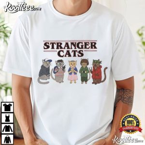 Stranger Things Stranger Cats Funny T Shirt (1)