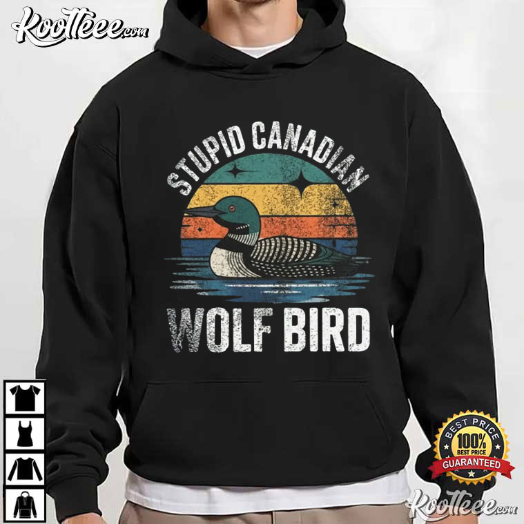 Stupid Canadian Wolf Bird Heated Rivalry Hockey Romance T-Shirt Stupid Canadian Wolf Bird Heated Rivalry Hockey Romance T-Shirt