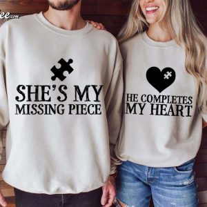 Missing Piece Valentine’s Day Matching Couple Shirts (4)