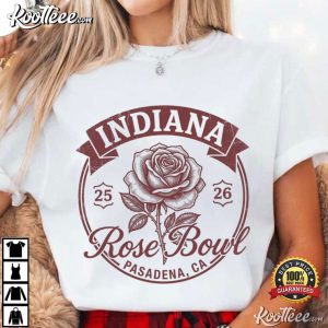 Indiana Rose Bowl Pasadena California Football 2025 2026 T-Shirt Indiana Rose Bowl Pasadena California Football 2025 2026 T Shirt (1)
