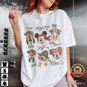 Mickey And Friends Vintage Disney Pirate T Shirt (1)