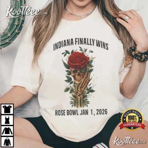 Indiana Finally Wins Rose Bowl Skull 2026 T Shirt (1)