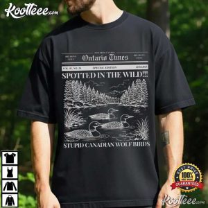 Heated Rivalry Stupid Canadian Wolf Bird Funny T Shirt (2)