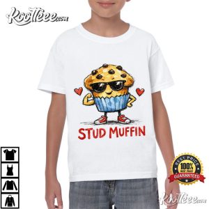 Boys Stud Muffin Chocolate Chip Valentine’s Day T-Shirt