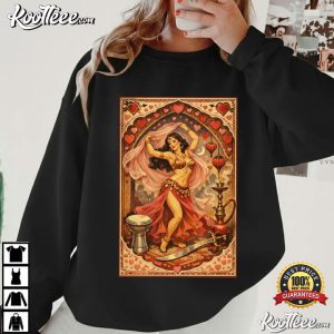 Vintage Valentine Belly Dancer 2026 T Shirt (4)