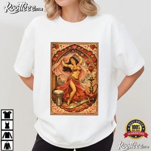 Vintage Valentine Belly Dancer 2026 T Shirt (1)