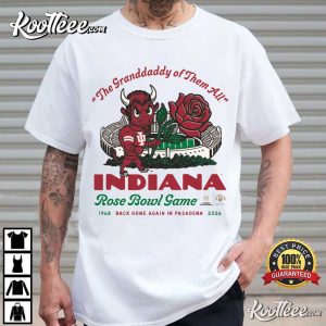 Indiana Hoosiers IU Football Rose Bowl 2026 T Shirt (1)