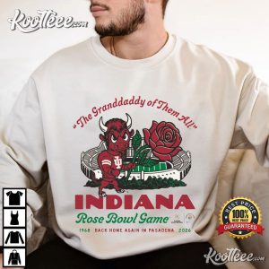 Indiana Hoosiers IU Football Rose Bowl 2026 T Shirt (2)