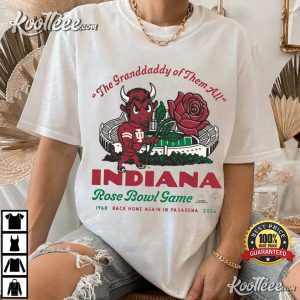 Indiana Hoosiers IU Football Rose Bowl 2026 T Shirt (4)