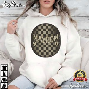 Mayhem Checkered Distressed Grunge T Shirt (3)