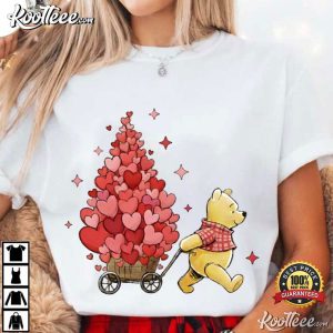 Winnie The Pooh Valentine's Day Heart T Shirt (1)