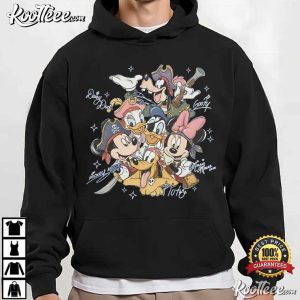 Disney Mickey And Friends Signatures Pirates T-Shirt Disney Mickey And Friends Signatures Pirates T Shirt (3)