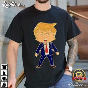 Happy Trump Pin Funny T Shirt (1)