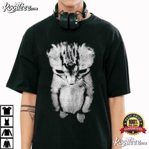 Sad Kitten Meme Standing Cat Funny T Shirt (1)