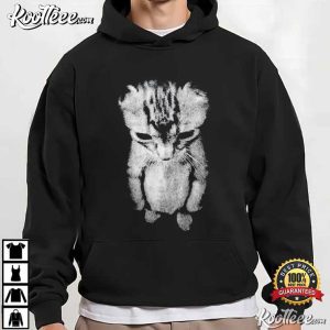 Sad Kitten Meme Standing Cat Funny T Shirt (3)