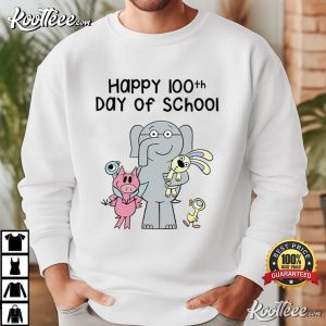Friends Elephant And Piggie 100th Days Of School Teacher T Shirt (4)