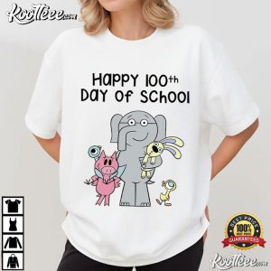 Friends Elephant And Piggie 100th Days Of School Teacher T Shirt (1)