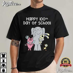 Friends Elephant And Piggie 100th Days Of School Teacher T Shirt (2)