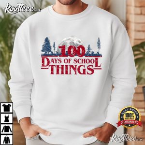 100 Days Of School Things Retro Vintage Teacher T-Shirt 100 Days Of School Things Retro Vintage Teacher T Shirt (4)