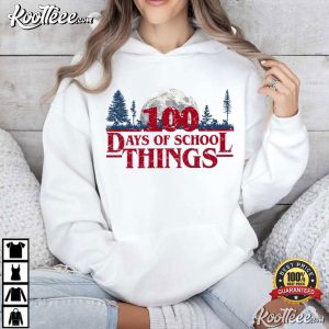 100 Days Of School Things Retro Vintage Teacher T-Shirt 100 Days Of School Things Retro Vintage Teacher T Shirt (3)