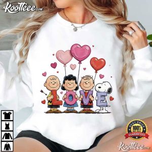 Snoopy Valentine's Day Love Peanuts Friends T Shirt (4)