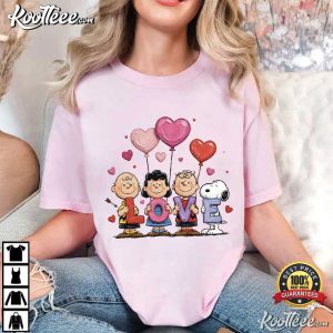Snoopy Valentine's Day Love Peanuts Friends T Shirt (2)