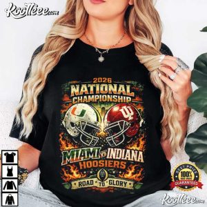 Indiana Hoosiers And Miami Hurricanes Football 2026 College National Championship T Shirt (2)