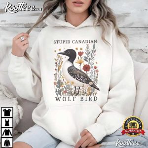 Heated Rivalry Stupid Canadian Wolf Bird Hockey Romance T Shirt (3)