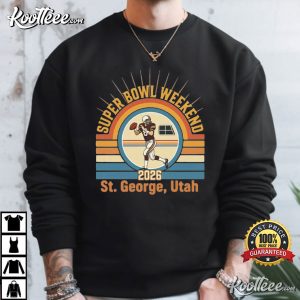 Super Bowl Weekend St George Utah 70's Theme Football T Shirt (4)