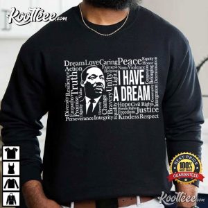 Martin Luther King Jr I Have a Dream Word Cloud T Shirt (4)