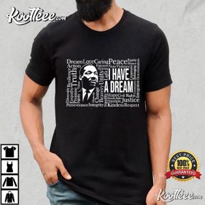 Martin Luther King Jr I Have a Dream Word Cloud T Shirt (1)
