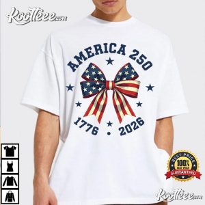 USA 250th Anniversary America 2026 Patriotic Fireworks T Shirt (2)