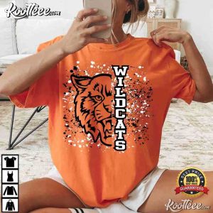 Wildcat Logo Custom Mascot School Spirit T Shirt (3)