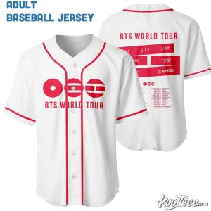 BTS World Tour Idol Kpop Fan Baseball Jersey (1)