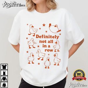 Ducks Definitely Not All In A Row Funny Vintage T Shirt (2)
