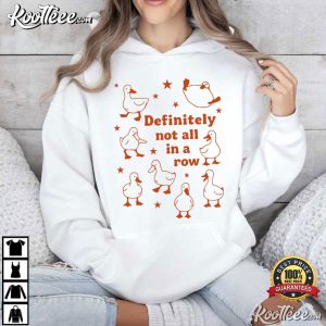 Ducks Definitely Not All In A Row Funny Vintage T Shirt (3)