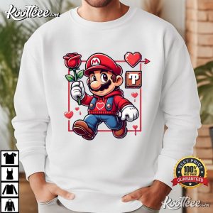 Mario Super Heart Valentines Day T Shirt (4)