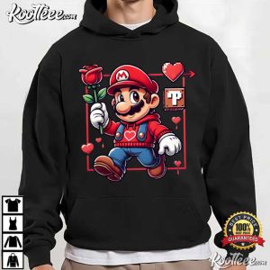 Mario Super Heart Valentines Day T Shirt (3)
