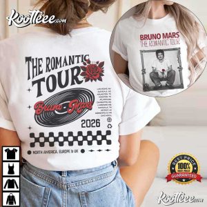 Bruno Mars The Romantic Tour 2026 Fan Merch T Shirt (2)