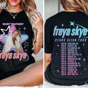 Freya Skye Silent Treatment Stars Align Tour 2026 Festival T Shirt (4)