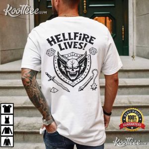 Stranger Things Hellfire Lives Fan Gift T Shirt (2)