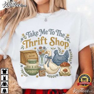 Take Me To The Thrift Shop Vintage Thrifting Graphic T Shirt (1)