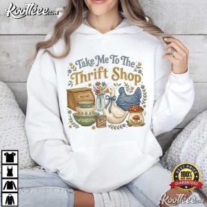 Take Me To The Thrift Shop Vintage Thrifting Graphic T Shirt (3)