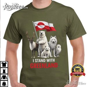 I Stand With Greenland Arctic Animals Protest Environmental Support T Shirt (2)