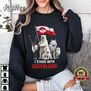 I Stand With Greenland Arctic Animals Protest Environmental Support T Shirt (3)