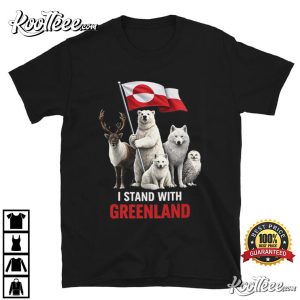 I Stand With Greenland Arctic Animals Protest Environmental Support T Shirt (4)