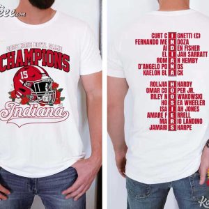 Indiana Hoosiers Rose Bowl Champions 2026 Football T-Shirt